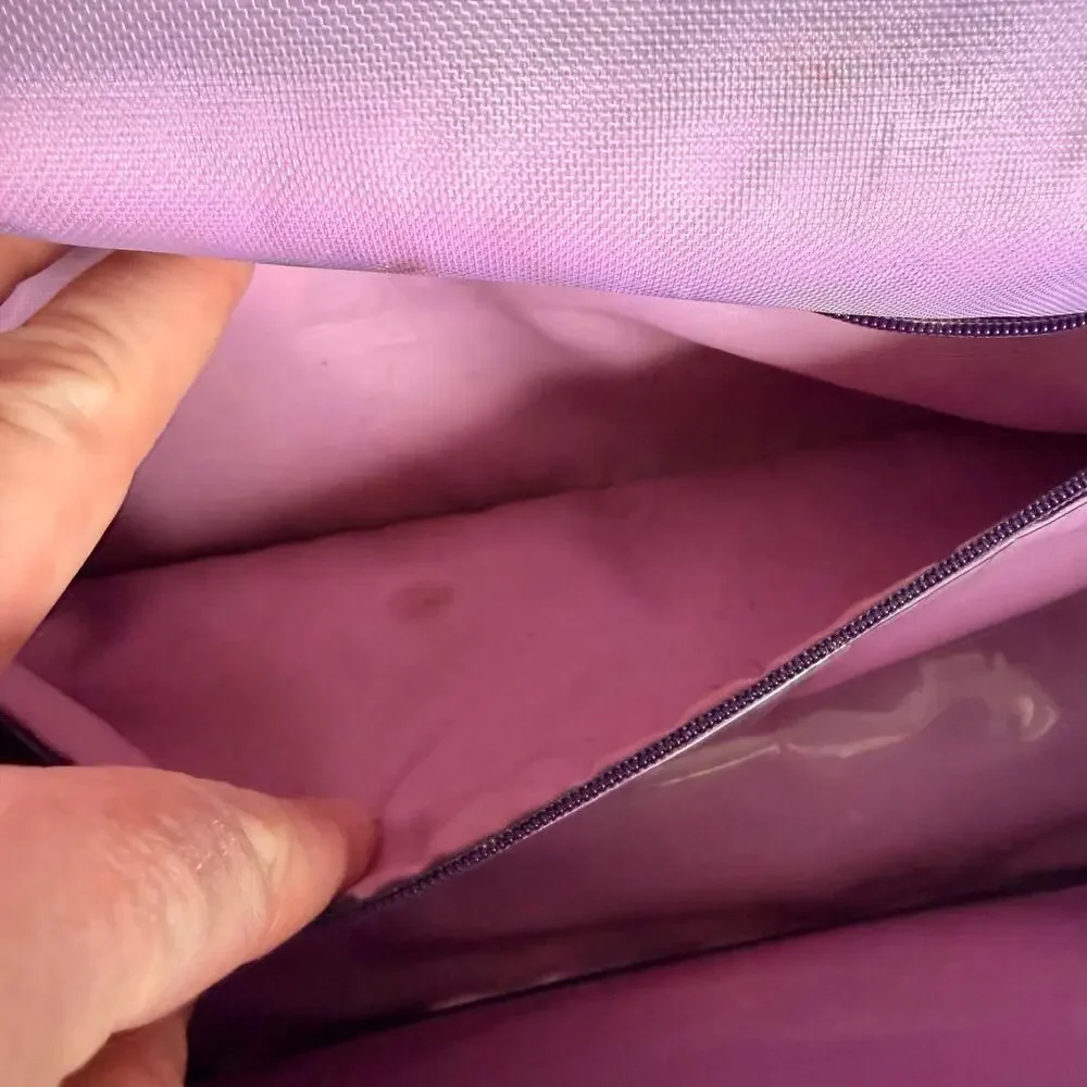 Lug Trolley Purple floral make up bag - Picture 9 of 12